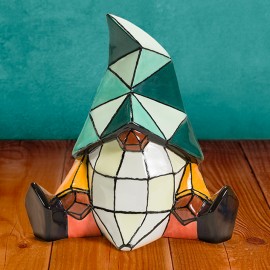 Ceramic Bisque Gnome Facet-ini